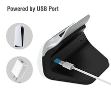 Load image into Gallery viewer, ElecGear Solo Charging Dock for PS5 Controller, Wall Mount and Desktop Dual Purposes USB Charger Stand Docking Station for Single Playstation 5 DualSense Wireless Controller
