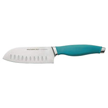 Load image into Gallery viewer, Rachael Ray Cucina Japanese Stainless Steel Knife Kitchen Cutlery Wooden Block Set, 6 Piece, Agave Blue
