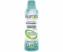 Load image into Gallery viewer, Aurora Nutrascience, Mega-Liposomal B-Complex + Vitamin C, Gluten Free, Non-GMO, Sugar Free, Organic Fruit Flavor, 16 fl oz (480 mL)
