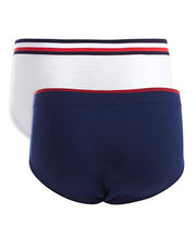 Load image into Gallery viewer, Tommy Hilfiger Big Girl's Girls' Seamless Hipster (Pack of 2) Underwear, Flag Blue, M8/10
