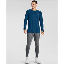 Load image into Gallery viewer, Under Armour Men's Seamless Long Sleeve Workout T-Shirt , Graphite Blue (581)/Electric Blue , Medium
