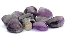 Load image into Gallery viewer, ZenQ 1/2 lb Tumbled Amethyst Stones for Wicca, Reiki, and Energy Crystal Healing, Natural Amethyst Crystal from Brazil
