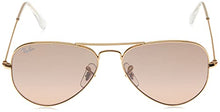 Load image into Gallery viewer, Ray-Ban Rb3025 Classic Aviator Sunglasses, Gold/Pink Mirror Gradient Grey, 55 mm

