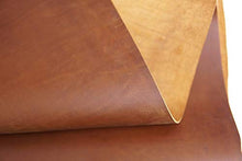 Load image into Gallery viewer, Bourbon Brown Tooling Leather Square 2.0mm Thick Finished Full Grain Cow Hide Leather Crafts Tooling Sewing Hobby Workshop Crafting Leather
