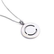 Load image into Gallery viewer, 925 Sterling Silver Jewelry Oxidized Vintage Sun and Moon Pendant Necklace, 18 Inches Box Chain
