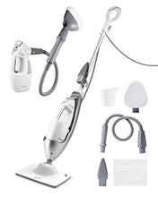 Load image into Gallery viewer, LIGHT 'N' EASY Multi-Functional steam mop Steamer for Cleaning Hardwood Floor Cleaner for Tile Grout Laminate Ceramic, 7688ANW, White
