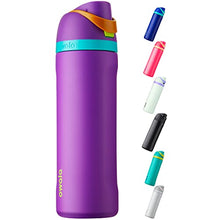 Load image into Gallery viewer, Owala FreeSip Insulated Stainless Steel Water Bottle with Straw for Sports and Travel, BPA-Free, 24-Ounce, Hint of Grape
