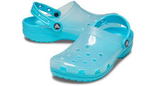 Load image into Gallery viewer, Crocs Unisex Men's and Women's Classic Translucent Clog, Digital Aqua, 12 US
