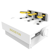 Load image into Gallery viewer, HOSEYIN Wood Adjustable Lifting Piano Pedal Extender Bench for Kids, Height Adjustable Piano Foot Pedal,Design with 3 Pedal（Bright White）
