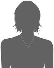 Load image into Gallery viewer, Sterling Silver Genuine Amethyst Butterfly Pendant Necklace, 18"
