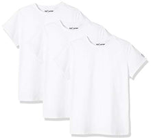 Load image into Gallery viewer, Kid Nation Kids Unisex 2 Packs 100% Cotton Tagless Short Sleeve Crewneck T Shirts S White*3
