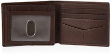 Load image into Gallery viewer, Fossil Men's Neel Leather Bifold with Flip ID Wallet, Brown
