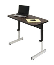 Load image into Gallery viewer, Calico Designs Adapta Height Adjustable Office Desk, All-Purpose Utility Table, Sit to Stand up Desk Home Computer Desk, 23" - 32" in Powder Coated Black Frame and 1" Thick Walnut Top, 36 Inch
