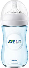 Load image into Gallery viewer, Philips Avent Natural Baby Bottle, Blue, 9oz, 5pk, SCF013/59
