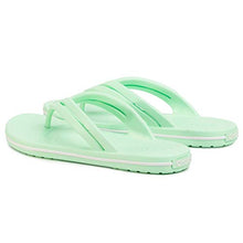 Load image into Gallery viewer, Crocs Women's Crocband Flip Flop | Slip On Water Shoes | Casual Summer Sandal, Neo Mint, 7 M US
