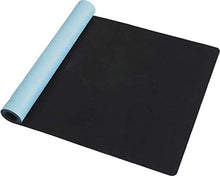 Load image into Gallery viewer, ZURA Ohm (Blue Relax Mat) - Eco-Friendly Combo Yoga Mat, Nonslip Grip w/Printed Microfiber - Extra Long - 3.5mm Thick, Soft - 100% Natural Rubber &amp; Non-Toxic, Machine Washable
