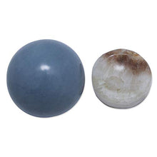 Load image into Gallery viewer, NOVICA Heavenly Blue Celestite Sphere
