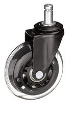 Load image into Gallery viewer, AmazonCommercial 3-Inch Transparent Swivel Caster, Black, 5-Pack

