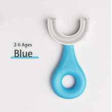 Load image into Gallery viewer, soobei Kids U-Shaped Toothbrush ,Food Grade Soft Silicone Brush Head, 360° Oral Teeth Cleaning Design for Toddlers and Children

