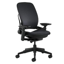 Load image into Gallery viewer, Steelcase Leap Fabric Chair, Black, -
