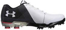 Load image into Gallery viewer, Under Armour Men's Spieth 2 Golf Shoe, White(104)/Black, 10.5
