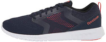 Load image into Gallery viewer, Reebok Men's Sublite Prime Running Shoe, Collegiate Navy/White/Vivid Orange, 6.5 M US
