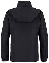 Load image into Gallery viewer, Wantdo Men's Mountain Waterproof Ski Jacket Winter Snow Coat Windproof Rain Jacket Black S
