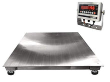 Load image into Gallery viewer, SellEton SL-700-SS-NTEP (48"x48") Washdown Floor Scale - Weighing Scale with Smart Scale Indicator - Heavy Duty Stainless Steel Industrial Scale for Warehouse - Weight Scale (1000 lbs x 0.2 lb)
