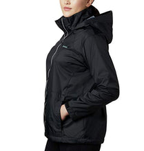 Load image into Gallery viewer, Columbia Women's Switchback III Adjustable Waterproof Rain Jacket, Black, Medium
