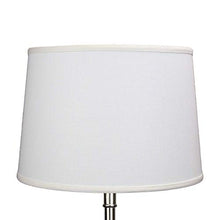 Load image into Gallery viewer, FenchelShades.com Lampshade 14" Top Diameter x 16" Bottom Diameter x 11" Slant Height Fabric Drum Lampshade Spider Attachment (Designer Linen Off White)
