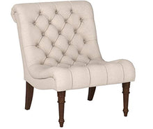 Load image into Gallery viewer, Armless Curved Accent Chair Oatmeal
