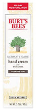 Load image into Gallery viewer, Burt's Bees Hand Cream, Valentine's Gift for Men &amp; Women, for Dry Skin, Moisturizing Natural Lotion, Unscented, Ultimate Care with Baobab Oil, 3.2 Ounce (Packaging May Vary)
