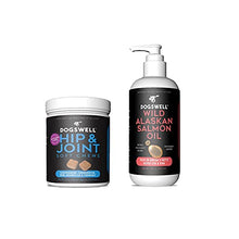 Load image into Gallery viewer, DOGSWELL Supplement Bundle - Wild Alaskan Salmon Oil, 32oz + Hip &amp; Joint Soft Chews, 1 Pound
