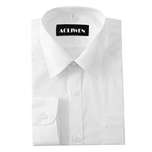 Load image into Gallery viewer, AOLIWEN Boy's Long Sleeve Button-Down Collared Dress Shirt Ruffle Shirts School Uniform Blouse White

