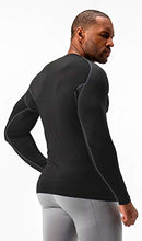 Load image into Gallery viewer, DEVOPS 2 Pack Men's Thermal Long Sleeve Compression Shirts (2X-Large, Black/Black)

