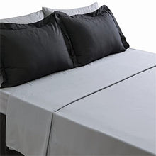 Load image into Gallery viewer, Bedsure Black Twin Comforter Set for Kids - 6 Pieces Reversible Black Bed Set Twin, Black Bed Set with Comforters, Sheets, Pillowcases &amp; Shams - Bedspread &amp; Coverlet Sets
