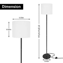 Load image into Gallery viewer, LED Floor Lamp Simple Design, Modern Floor Lamp with Shade, Tall Lamps for Living Room, Bedroom, Office and Study Room, Stand Up White Floor Lamp (Without Bulb)
