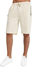 Load image into Gallery viewer, YTD Men's Shorts Casual Classic Fit Drawstring Summer Beach Shorts with Elastic Waist and Pockets S Army Green
