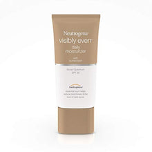 Load image into Gallery viewer, Neutrogena Visibly Even Daily Facial Moisturizer With Broad Spectrum SPF 30 Sunscreen, Face Lotion with Soy for Skin Discoloration, Dark Spots &amp; Even Skin Tone, Hypoallergenic, 1.7 fl. Oz
