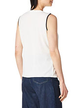 Load image into Gallery viewer, Calvin Klein Women's Top Blouse, Eggshell/Black, XL

