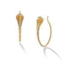 Load image into Gallery viewer, MYEARS Women Ear Cuff Earrings Gold Pierced Cartilage Clip on Open Wrap Hoop 14K Gold Filled Simple Minimalist Delicate Hypoallergenic Jewelry Gift (Cobra)
