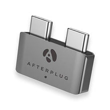Load image into Gallery viewer, Afterplug Dual Type-C Short Extender, USB-C Thunderbolt 3 Female to Male Extension Adapter, 40Gbps, 100W PD, 5k Video for MacBook Pro 2020 2019 2018 2017 13" 15" 16" &amp; MacBook Air with Case Cover
