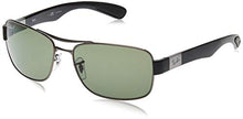 Load image into Gallery viewer, Ray-Ban Men's RB3522 Metal Sunglasses, Gunmetal/Polarized Green, 64 mm
