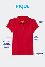 Load image into Gallery viewer, The Children's Place girls Long Sleeve Pique School Uniform Polo Shirt, White Single, X-Large US
