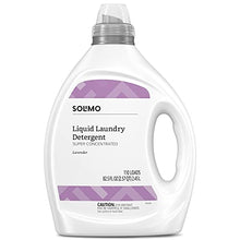 Load image into Gallery viewer, Amazon Brand - Solimo Concentrated Liquid Laundry Detergent, Lavender, 110 Loads, 82.5 Fl Oz
