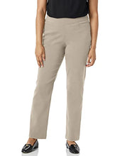 Load image into Gallery viewer, Briggs New York Women's Super Stretch Millennium Welt Pocket Pull on Career Pant, Cobblestone, 8
