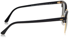 Load image into Gallery viewer, Ray-Ban RB3016 Clubmaster Polarized Square Sunglasses, Black/G-15 Green, 49 mm
