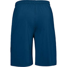 Load image into Gallery viewer, Under Armour Men's Raid 10-inch Workout Gym Shorts , Graphite Blue (581)/Black , Medium
