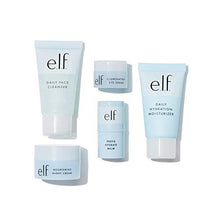 Load image into Gallery viewer, e.l.f. Jet Set Hydration Kit, Travel Friendly Skincare Set, Cleanser, Balm, Moisturizer, Eye Cream &amp; Night Cream
