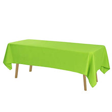 Load image into Gallery viewer, Rectangle Tablecloth 90x132 inch Washable Polyester Fabric Table Cloth for Wedding Party Dining Banquet Decoration（90x132, Teal）

